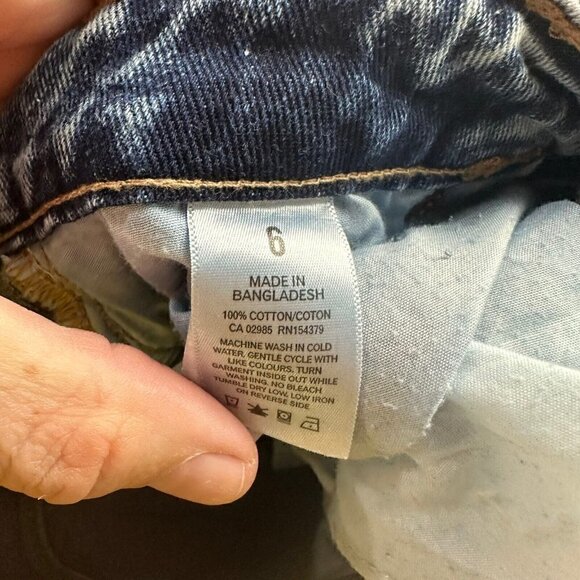 Aero Jeans Size 6 Denim Mom Medium Wash Distressed Aeropostale Blue - Picture 6 of 7